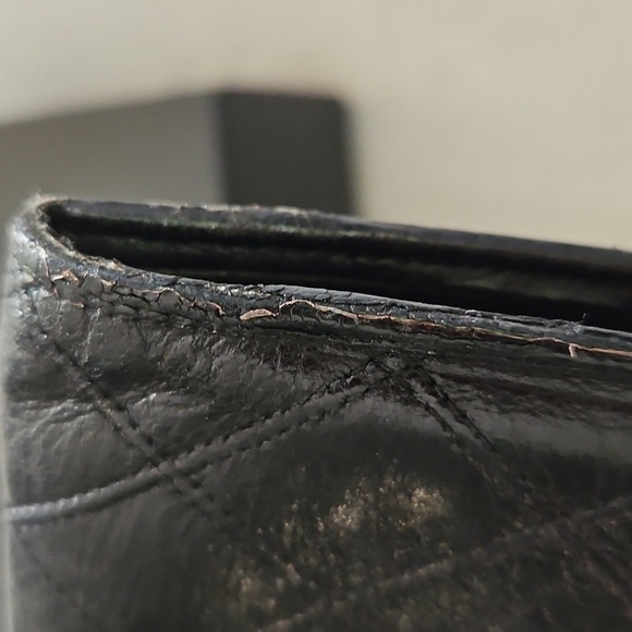 Authentic CHANEL Black Quilted crossbody with Gold Accents - Picture 12 of 16